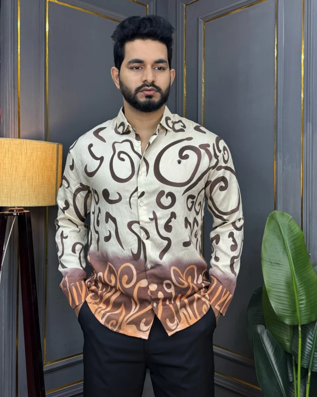 Premium Printed Comfy Full Sleeve Shirt - 01