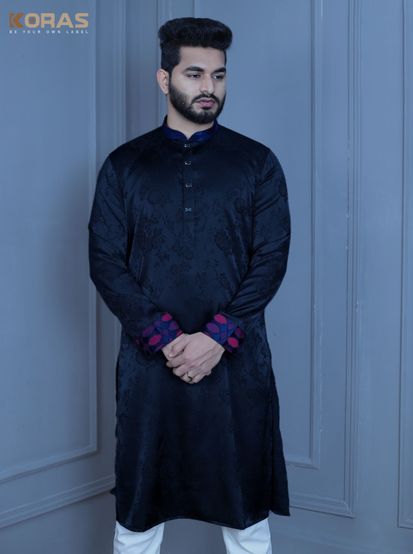 Premium Quality Jacquard Fabics Slim Fit Panjabi