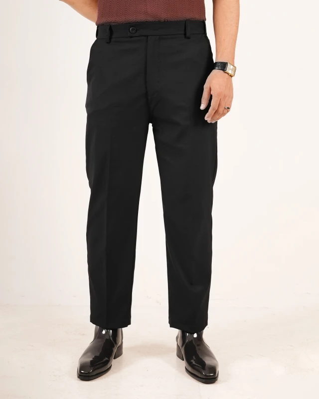 Executive Standard Premium Straight-Cut Formal Pant - Black