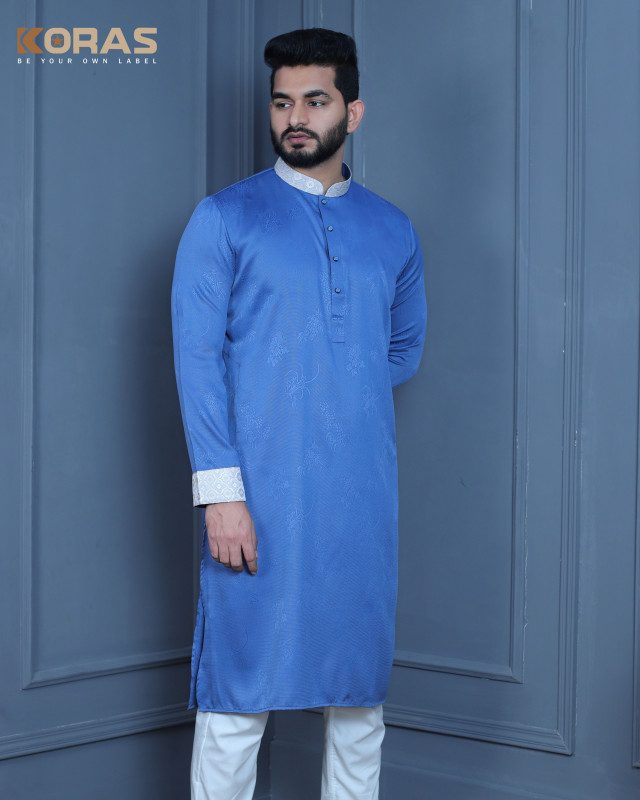 Premium Quality Jacquard Fabics Slim Fit Panjabi