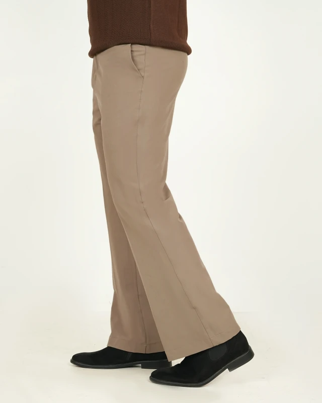 Premium Adjustable Formal Boot Cut Pant -  Nude