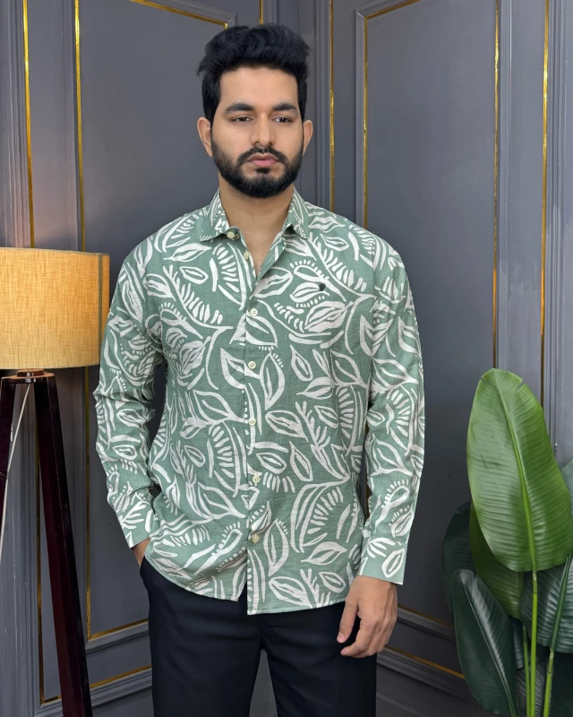 Premium Printed Comfy Full Sleeve Shirt - 05