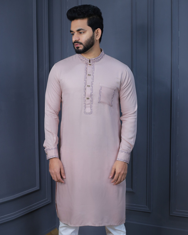 Premium Quality Embroidery Slim Fit Panjabi