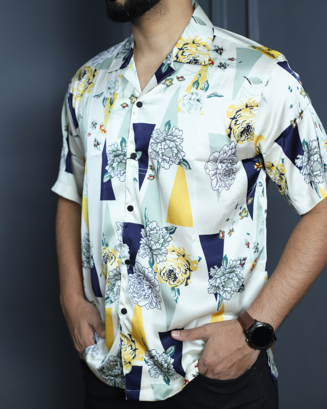 Royal Silk Half Sleeve Shirt