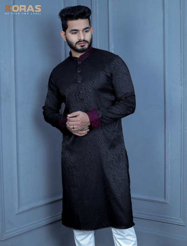 Premium Quality Jacquard Fabics Slim Fit Panjabi