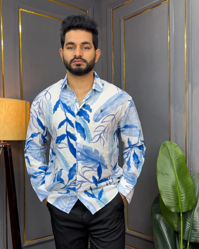 Premium Printed Comfy Full Sleeve Shirt - 08